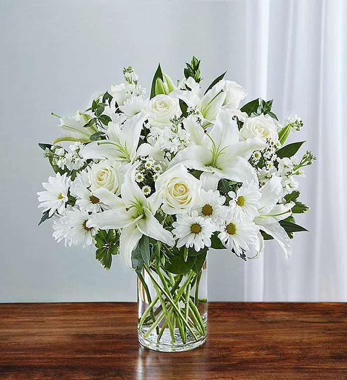 Sincerest Sorrow All White Arrangement